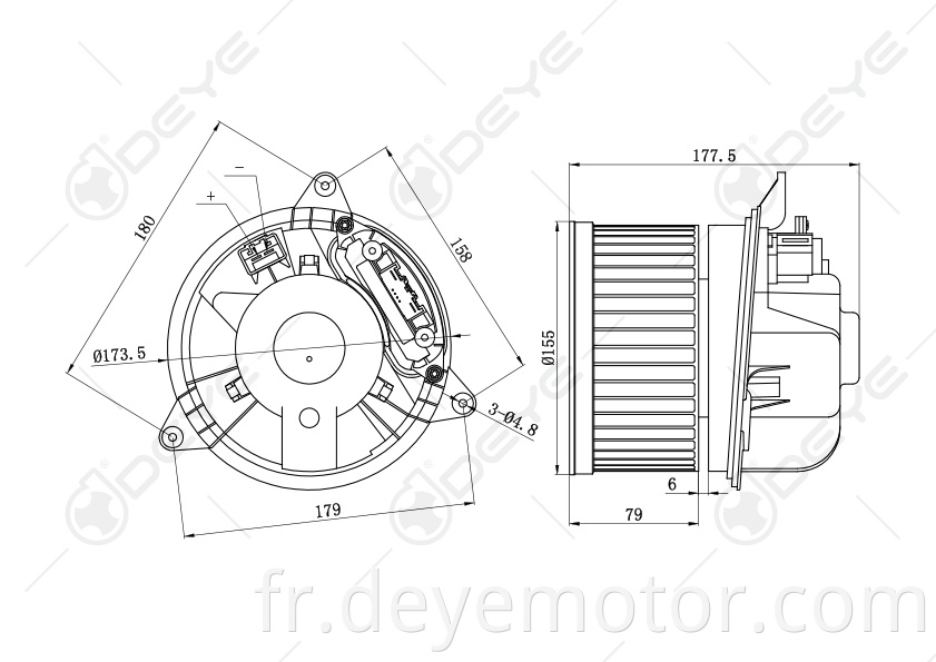 4S7H19D859AA 8EW351105-081 1327522 nouveaux produits moteur de ventilateur électrique pour FORD MONDEO